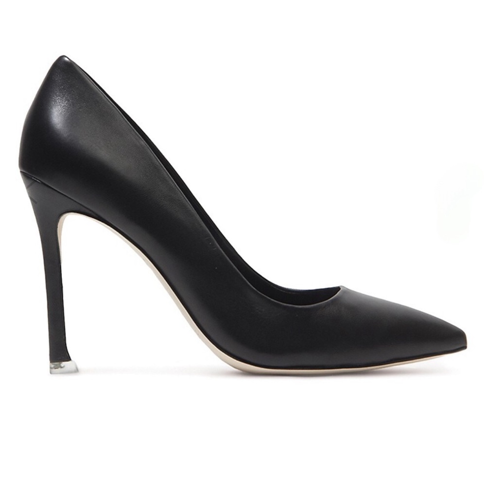 Black Suede Studio Aria Pointed Toe Pump